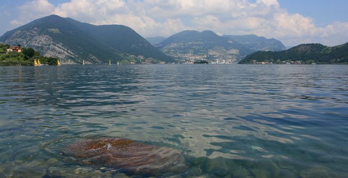 View on Iseo lake