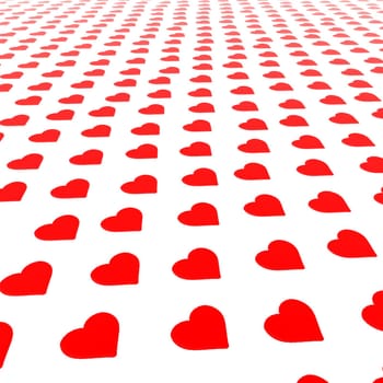 A background of a St. Valentines hearts.