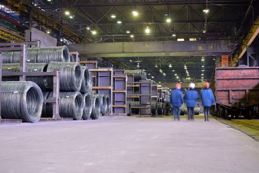 industrial storehouse in metallurgical plant