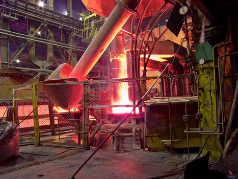 metallurgical works, industrial process, production