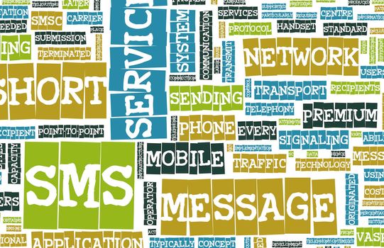 SMS Mobile Text Short Message Service Concept