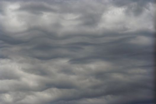 Shot of the dark clouds before rain