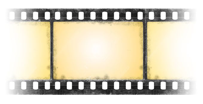 Old film frame in grunge style