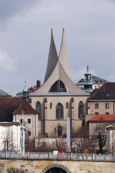 Emauzy - Benedictine monastery. Founded by Charles IV in 1347. Prague, Czech republic, Europe.