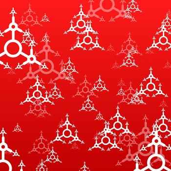 red xmas background with copyspace for text message