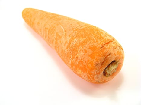 image of a carrot over a white background