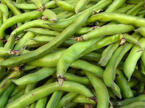 image of some green beans at the market