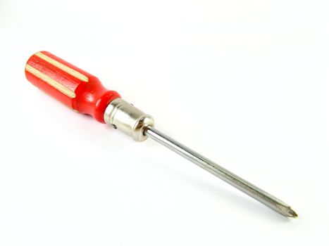 a photo of a screwdriver over a white background