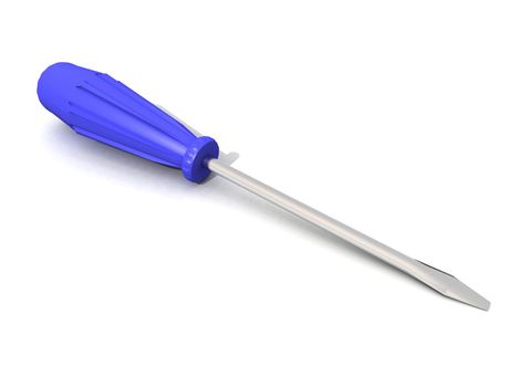 a 3d render of a colored screwdriver