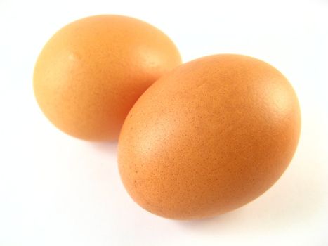 image of eggs over a white background