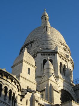 View of the Basilica of Sacre-Coeur in Montmartre