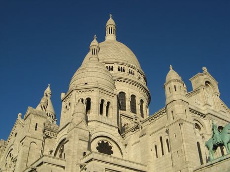 View of the Basilica of Sacre-Coeur in Montmartre