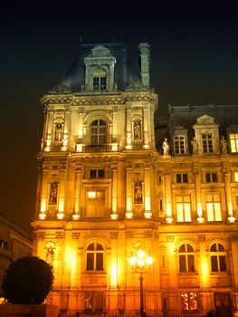 a view of a part of the parisian city hall
