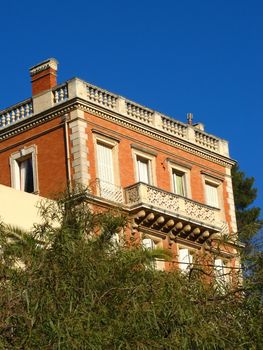 an old brick house on french riviera