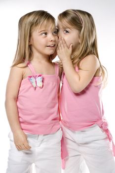 Female children Caucasian twins.