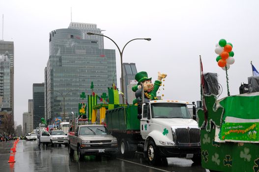 MONTREAL, QC, CANADA - MARCH 14: Saint Patrick's day parade
March 14, 2010 in Montreal, QC, Canada.
