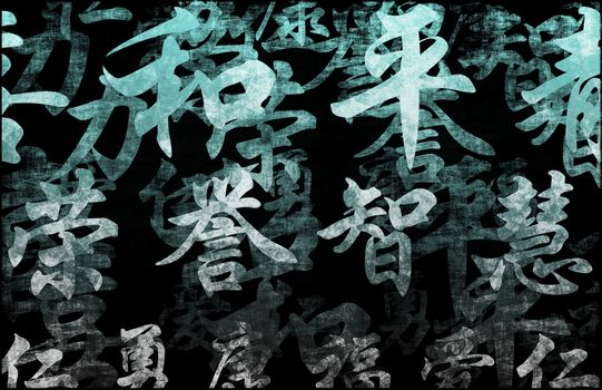 A Feng Shui Auspicious Art Abstract Background