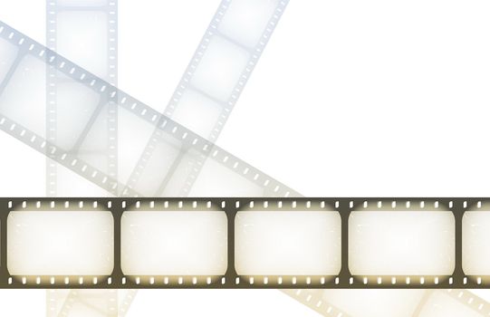 TV Channel Movie Guide on Abstract Background