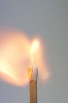 a lighting match