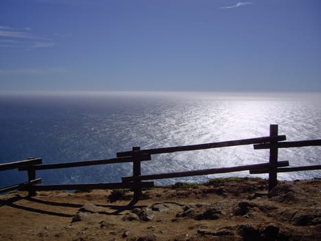 Ocean viewing Big Sur California at dusk