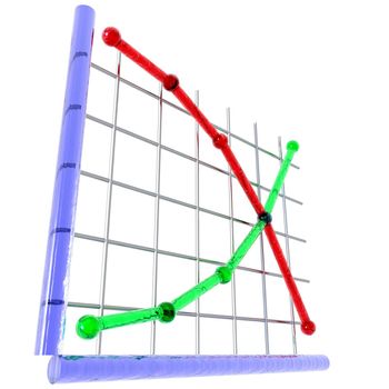 An illustration of supply and demand curves.