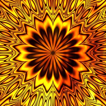 Abstract image - vibrating star - ornament