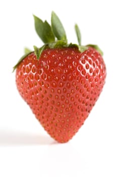 Close-up of single strawberry