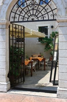 Italian restaurant outside