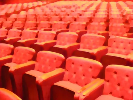 Abstract Illustration of cinema seating
