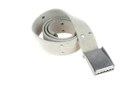a white belt isolated on a white background