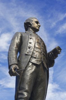 Statue of Captain James Cook, Vancouver Island, British Columbia, Canada