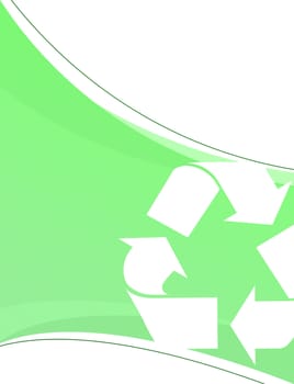 A background layout themed around recycling and environmentalism.  Great for going green!