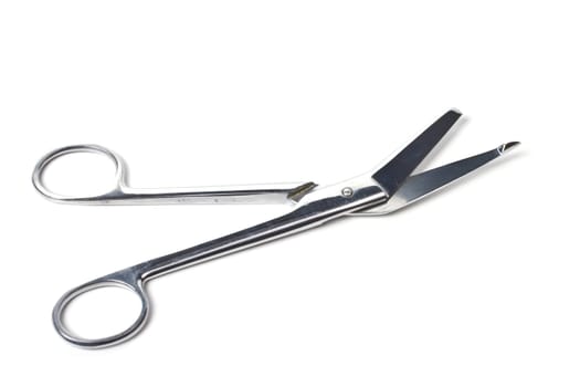 Medical scissors isolated on white