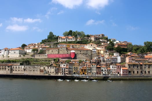 Portugal river Douru in the city Porto