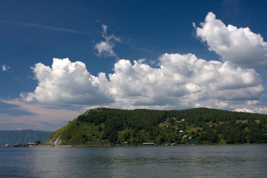 River Angara flow out from lake Baikal