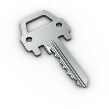3d rendering of a car key