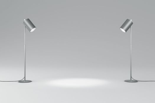 3d rendering of spotlight
