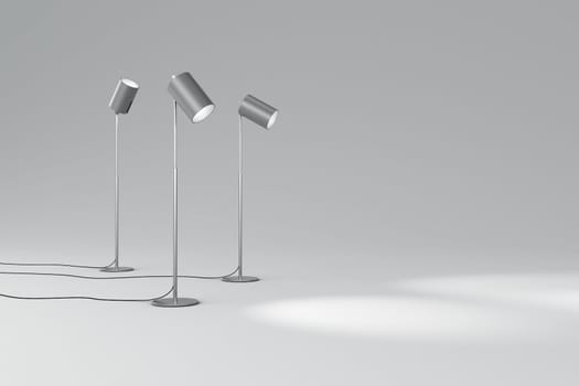 3d rendering of spotlight
