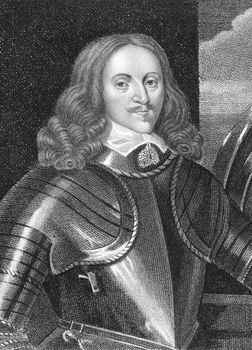 Edward Somerset, 2nd Marquess of Worcester (1601-1667) on engraving from the 1800s. English nobleman involved in royalist politics and an inventor. Engraved by Harding and published in London by Cadell & Davies Strand in 1800.