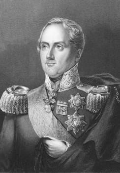 Frederick Augustus I of Saxony (1750-1827) on engraving from the 1800s. King of Saxony duting 1805-1827. Engraved by A.H. Payne from a picture by H.Albert and published in London by Brian & Payne.