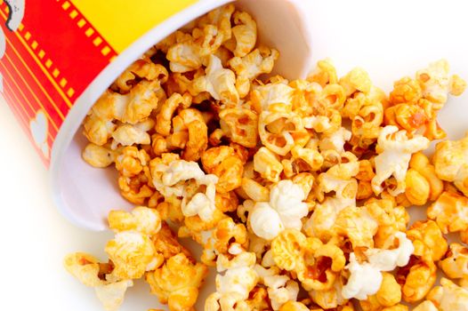 closeup of heap of popcorn 