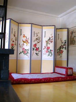 a room in old building at seoul, Korea