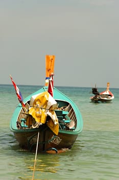 Tailboats on the sea