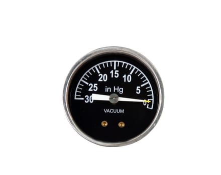 vacuum gage isolated over white background with clipping path at this size