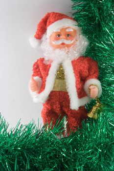 Santa Claus with two handbells