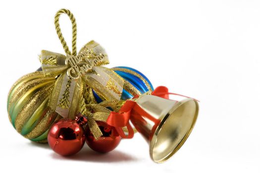 christmas spheres and Handbell