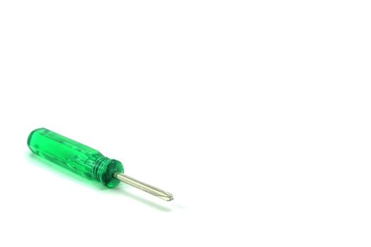 A Small hand tool isolated on a white background