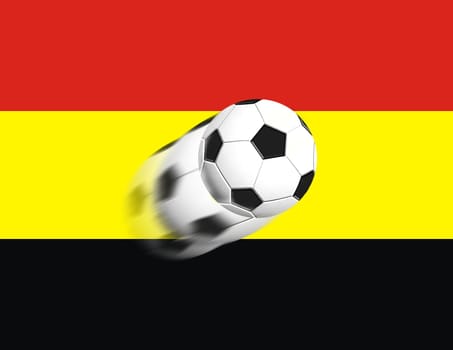 soccer ball background with copyspace