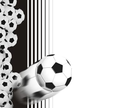 soccer ball background with copyspace