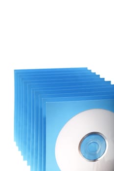 Stack of paper cd or dvd sleeves.